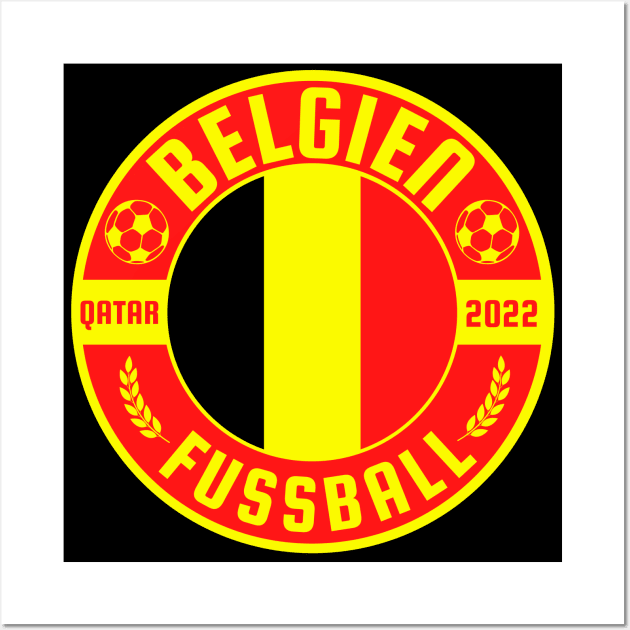 Belgien Fussball Wall Art by footballomatic